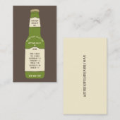 Bierverkoop, Brouwerij, Bar Openingstijden Visitekaartje (Voorkant / Achterkant)