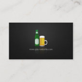 Bierverkoop - Professioneel hoogwaardig zwart netw Visitekaartje (Achterkant)