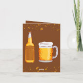 Bierverrassing verjaardagsfeestje uitnodiging (Achterkant)