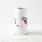 Biervlag: Bald Eagle met de Amerikaanse Mok (Center)