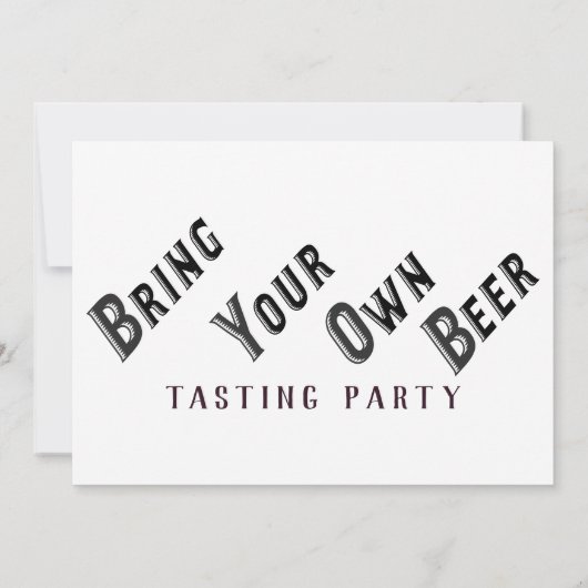 Biervluchten brengen uw eigen bierproeverij kaart (Achterkant)