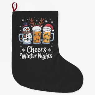 Biervrienden Kerstnacht Kerstman Bierliefhebbers Grote Kerstsok
