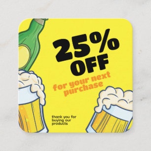 Bierwinkel Personaliseer Zakelijke Kortingkaart Kortingskaartje