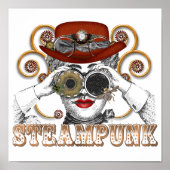 biespunk collage kunst poster (Voorkant)
