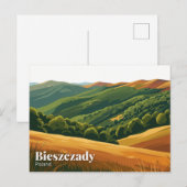 Bieszczady Nationaal Park Polen Briefkaart (Voorkant / Achterkant)