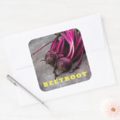 biet vierkante sticker (Envelop)