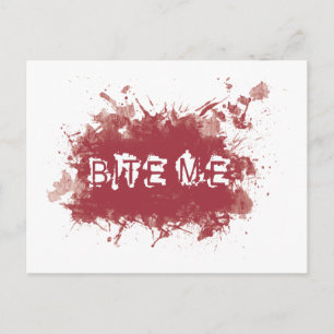 Bietel me bloedvlek briefkaart