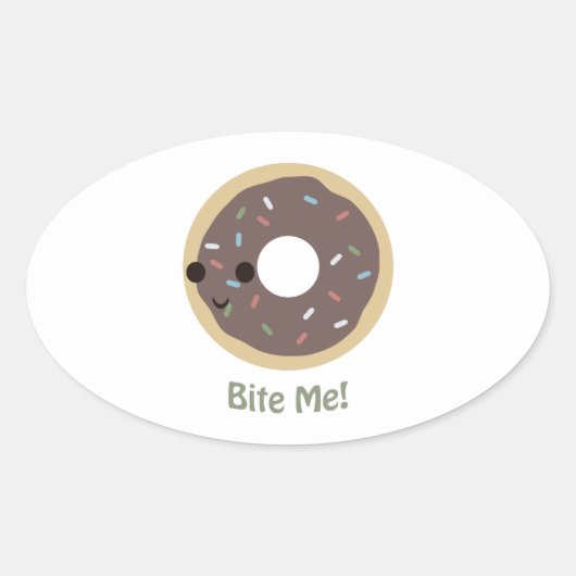 Bietel me niet! ovale sticker (Voorkant)