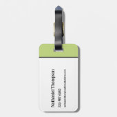 Bieteljuice Patroon Bagagelabel (Achterkant verticaal)