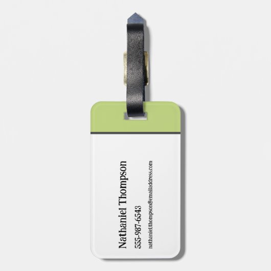 Bieteljuice Patroon Bagagelabel (Achterkant verticaal)