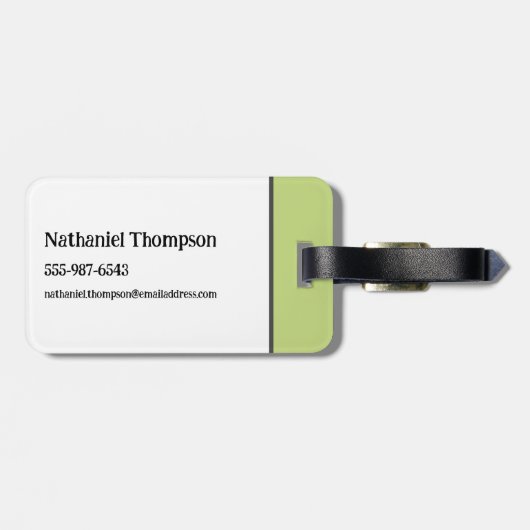 Bieteljuice Patroon Bagagelabel (Achterkant horizontaal)