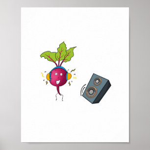 Bieten, beats, muziek, dj thema poster