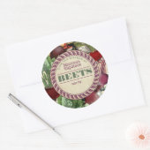 Bieten inblikken gepersonaliseerd uit de keuken va ronde sticker (Envelop)