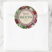 Bieten inblikken gepersonaliseerd uit de keuken va ronde sticker (Tas)