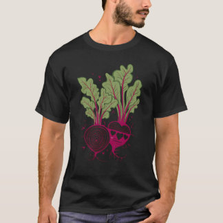 Bieten Plantaardige retro kleuren T-shirt