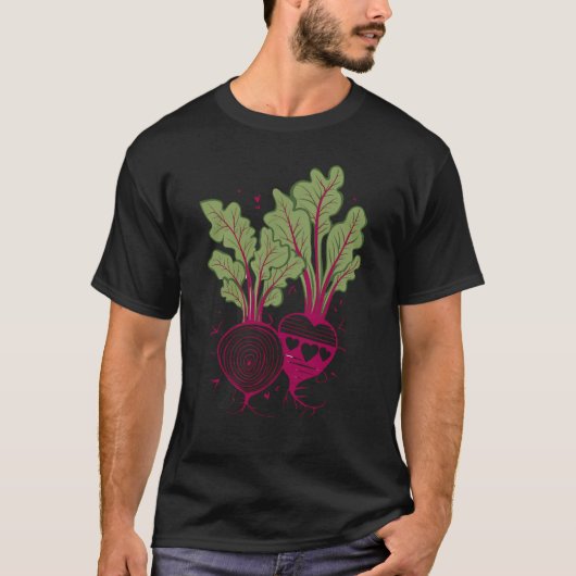 Bieten Plantaardige retro kleuren T-shirt (Voorkant)