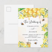 Bietengeelbloemige honingraat briefkaart (Voorkant / Achterkant)