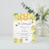 Bietengeelbloemige honingraat briefkaart (Staand voorkant)