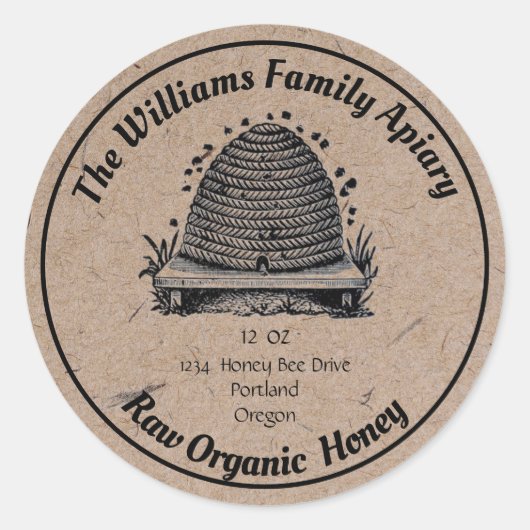  bietennetje | Etiket honing (Voorkant)