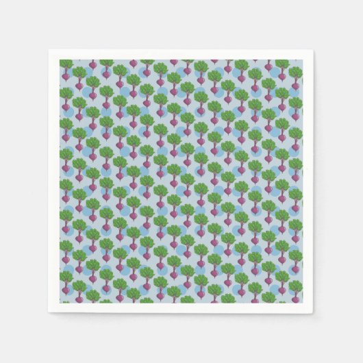 Bietenpatroon plant servet (Voorkant)