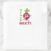 Bietenvlees Ovale Sticker (Tas)