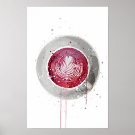 Bietroot Latte Poster