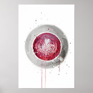 Bietroot Latte Poster