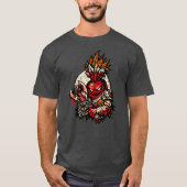 Bietwortel Berserker Halloween — Donkere Krijger R T-shirt (Voorkant)