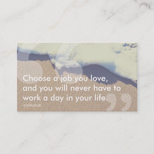 bieussuccesquote visitekaartje (Voorkant)