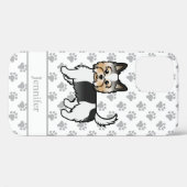 Biewer Terrier / Biewer Yorkie Cartoon Hond & Naam Case-Mate iPhone Case (Achterkant (horizontaal))