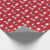 Biewer Terrier bij kerstmis Cadeaupapier (Hoek)