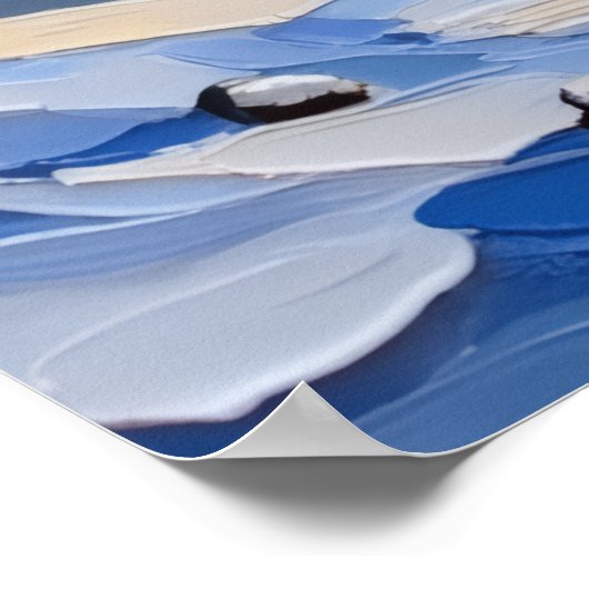 Biewer Terrier Christmas Boat Holiday Poster (Hoek)