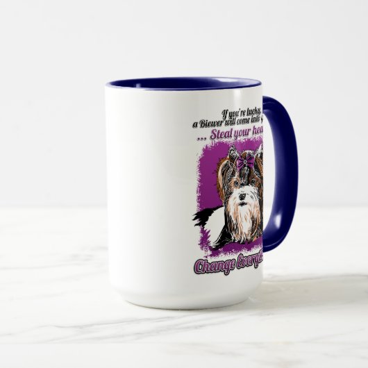 Biewer Terrier Coffee-Mok Mok (Voorkant rechts)