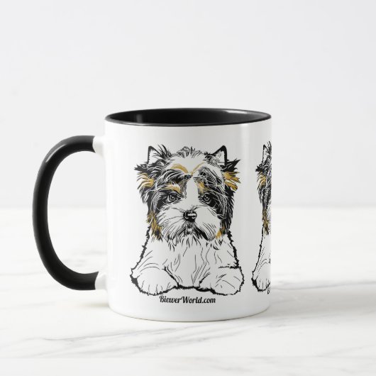 Biewer Terrier Coffee-Mok Mok (Links)