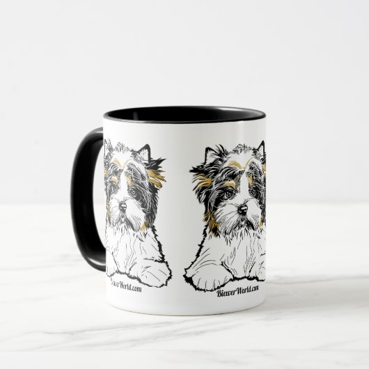 Biewer Terrier Coffee-Mok Mok (Voorkant links)