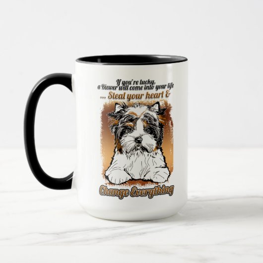Biewer Terrier Coffee-Mok Mok (Links)