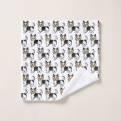 Biewer Terrier Cute Cartoon Dog Patroon Bad Handdoek (Wasdoekje)