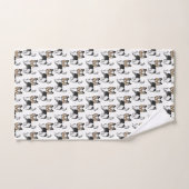 Biewer Terrier Cute Cartoon Dog Patroon Bad Handdoek (Handdoek)