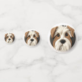 Biewer Terrier Dog 3D geïnspireerd Confetti (Achterkanten)