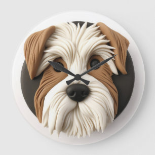 Biewer Terrier Dog 3D geïnspireerd Grote Klok