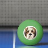 Biewer Terrier Dog 3D geïnspireerd Pingpongbal (Net)