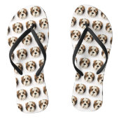 Biewer Terrier Dog 3D geïnspireerd Teenslippers (Voetbed)