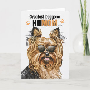 Biewer Terrier Dog Greatest HuMOM Moederdag Feestdagen Kaart