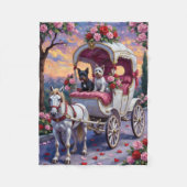 Biewer Terrier Dog Valentine's Day Fleece Deken (Voorkant)