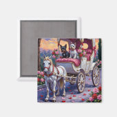 Biewer Terrier Dog Valentine's Day Magneet (Voorkant / Achterkant)