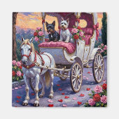 Biewer Terrier Dog Valentine's Day Magneet (Voorkant)