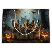 Biewer Terrier Halloween Nacht Doggy Delight Groot Cadeauzakje (Voorkant)