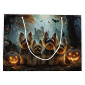 Biewer Terrier Halloween Nacht Doggy Delight Groot Cadeauzakje (Achterkant)
