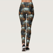 Biewer Terrier Halloween Nacht Doggy Delight Leggings (Achterkant)