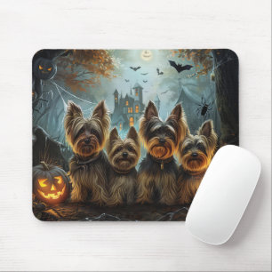 Biewer Terrier Halloween Nacht Doggy Delight Muismat